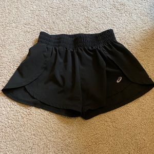 Black running shorts